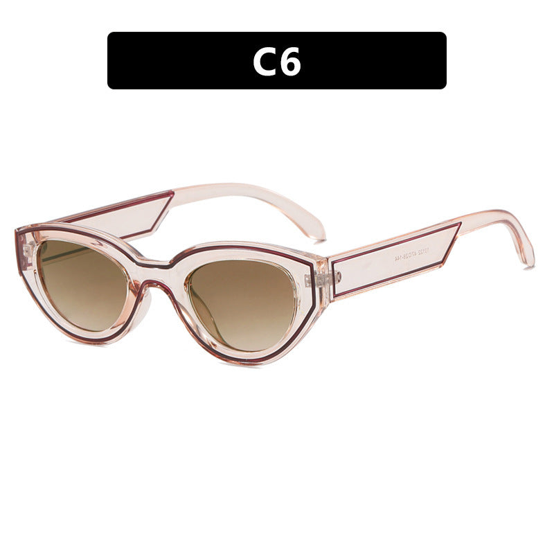 European And American Vintage Sunglasses Personalized Street Shot