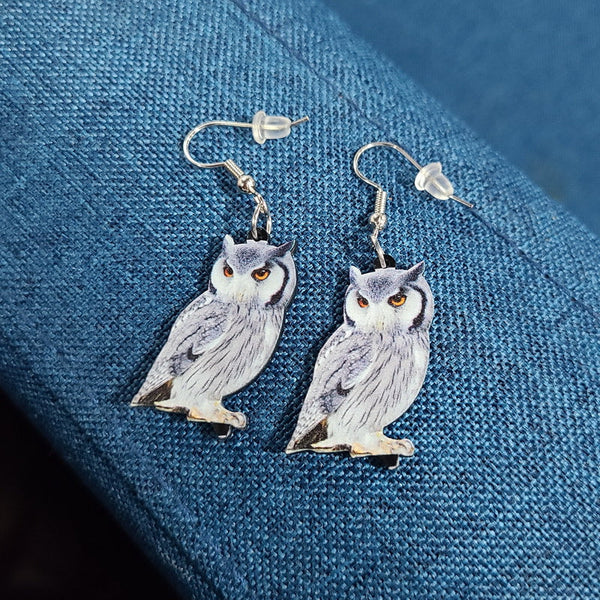 Acrylic Laser Cut Hummingbird Pigeon Eagle Owl Parrot Earrings