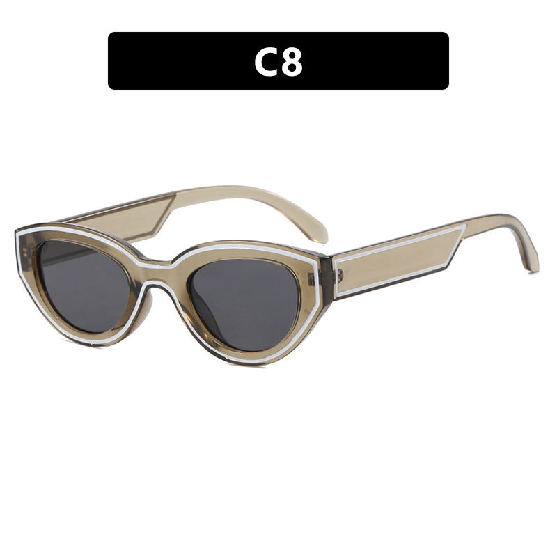 European And American Vintage Sunglasses Personalized Street Shot
