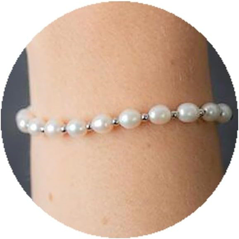Artificial Pearl Pendant Bracelet