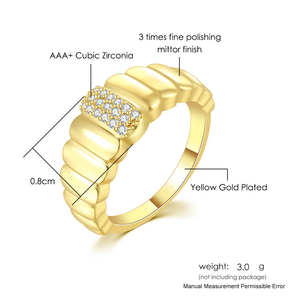 Popular All-match Cold Metal Ring For Women