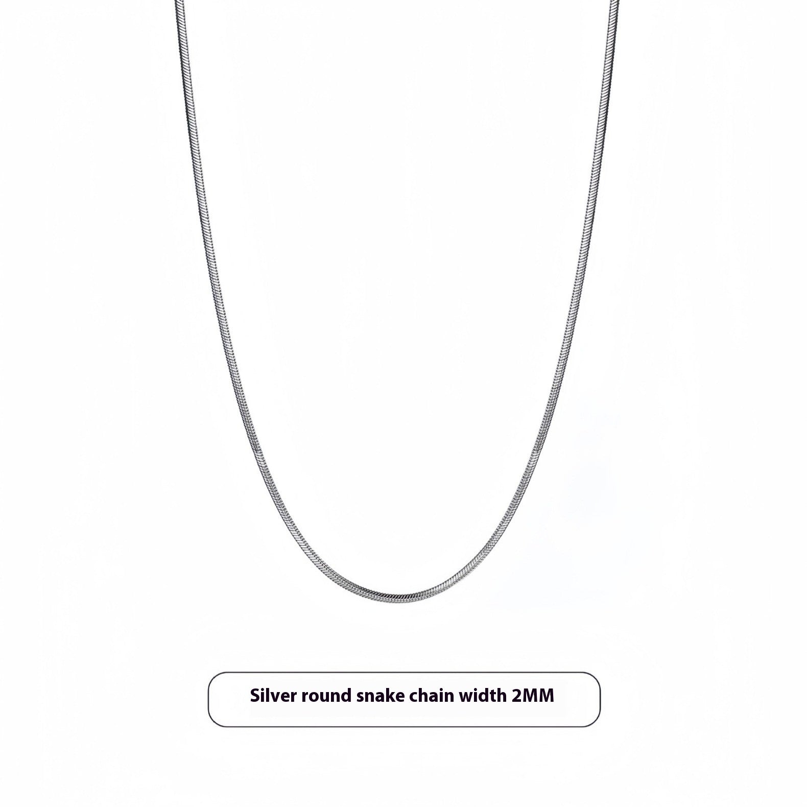 Titanium Steel Snake Chain Necklace Light Luxury Minority Sense