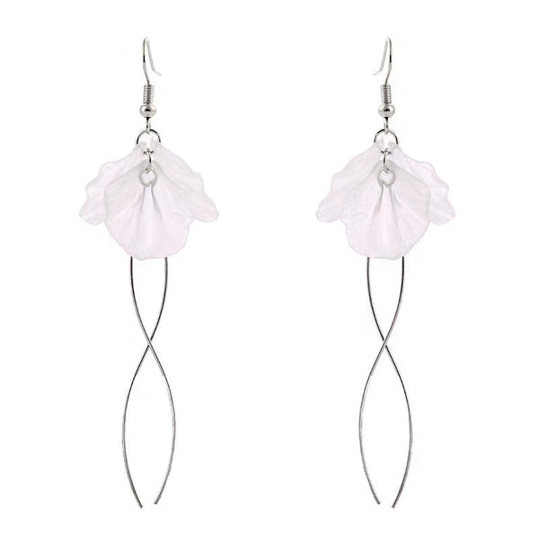 Ice Flower Tassel Earrings Long
