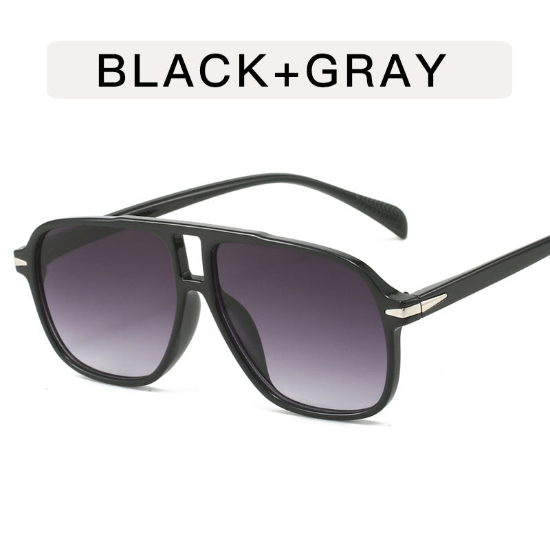 Double Beam Toad Retro Flying Leopard Print Stylish Sunglasses